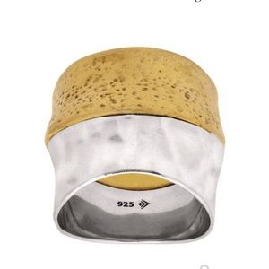 Silpada sterling silver and brass ring